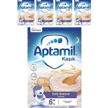 Aptamil Sütlü Bisküvili Kaşık Maması 250 gr 5 Li