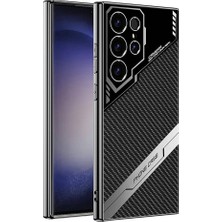 Galaxy S23 Ultra Kılıf Kamera Korumalı Karbon Tasarım Cherena Yeni Seri Procase Kılıf