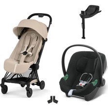 Cybex Coya Travel Sistem | Black Cozy Beige & Aton B2 Bazalı Volcano Black