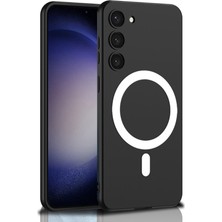 Zore Galaxy S23 Kılıf Wireless Şarj Özellikli Usgn Kıpta M-Safe Silikon Kılıf