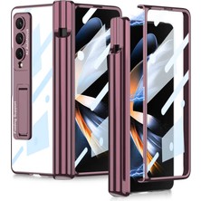 Zore Galaxy Z Fold 4 Kılıf Omsy Kıpta Standlı Kalem Bölmeli Kılıf