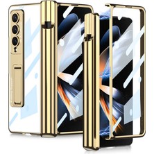 Galaxy Z Fold 4 Kılıf Xemu Kıpta Standlı Kalem Bölmeli Kılıf