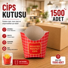 Antpap Ambalaj Cips Kutusu 1500 Adet - Karton Atıştırmalık Servis Kutusu
