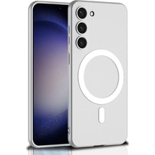 Galaxy S23 Plus Kılıf Wireless Şarj Özellikli Cherena Kıpta M-Safe Silikon Kılıf