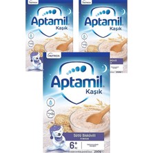Aptamil Sütlü Bisküvili Kaşık Maması 250 gr 3 Lü
