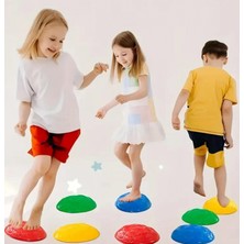 Pileli Store Çocuk Yarım Küre denge ve Koordinasyon Adası 6 Lı Set