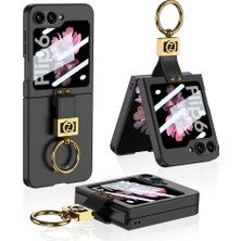 Galaxy Z Flip 6 Kılıf Aden Z Harfli Yüzüklü Kıpta Kılıf