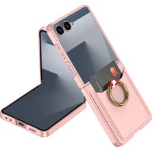 Galaxy Z Flip 7 Cherena Kıpta Yüzüklü Kartlıklı Kılıf