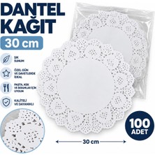 Antpap Ambalaj Dantel Kâğıt 30 cm 100 Adet – Dekoratif Pasta ve Servis Altlığı