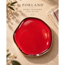 Porland Seasons Düz Tabak Porselen Sunum Yemek Tabağı
