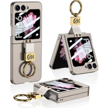 Galaxy Z Flip 6 Kılıf Axaktif Z Harfli Yüzüklü Kıpta Kılıf