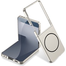 Systemcom Galaxy Z Flip 7 Kılıf Wireless Şarj Özellikli Sys Kıpta M-Safe Kılıf