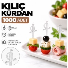 Antpap Ambalaj Plastik Kılıç Kürdan Şeffaf 1000 Adet – Tek Kullanımlık Süsleme ve Servis Kürdanı