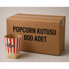 Antpap Ambalaj Büyük Popcorn Kutusu 800 Adet – Patlamış Mısır Kutusu