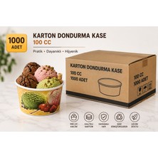 Antpap Ambalaj 100 cc Karton Dondurma Kasesi 1000 Adet – Tek Kullanımlık Dondurma Kabı