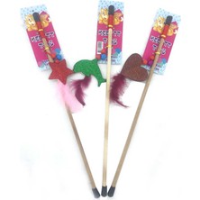 Fatih-Pet Peluş Oyuncaklı Kedi Oltası 35 cm