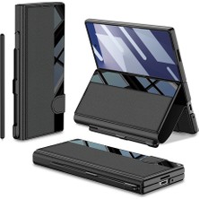Galaxy Z Fold 7 Kılıf Kamera Korumalı Xemu Kıpta Aynalı Kalem Bölmeli Fest Kılıf