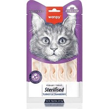 Wanpy Hindili ve Kızılcıklı Kısırlaştırılmış Krema Kedi Ödülü 5X14GR