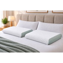 Rehome -2li Set- Visco Tombul Ortopedik Yastık (65X35X13CM)