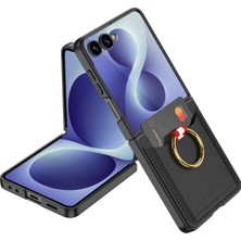 Gns Store Galaxy Z Flip 8 Gnst Kıpta Yüzüklü Kartlıklı Kılıf