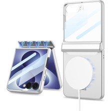 Zore Galaxy Z Flip 8 Kılıf M-Safe Şarj Özellikli Ata Kıpta Kpt-04 Sert Pc Kılıf