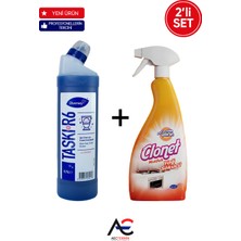 Diversey Clonet 2'li Set (750 ml Mutfak Temizleyici + Tuvalet Temizleyici R6) Pratik Kullanım