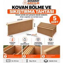 Aksaray Arıcılık Arı Kovanı Bölme ve Sıkılaştırma Tahtası 5 Adet 47,5X24 cm 8 mm