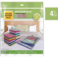 Magic Saver Bag 4'lü Vakumlu Poşet Seti 3