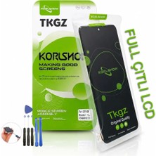 Tkgz Xiaomi Mi 10T Uyumlu Korlshow LCD Ekran Dokunmatik Servıce Pack LCD Siyah Full Çıtalı + Tamir Kiti