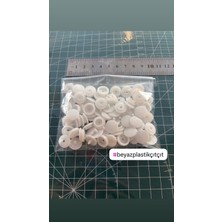 Alotuhafiye Plastık Çıtçıt 12,5 mm  25 Takım  Beyaz