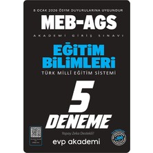 Anla Kazan Yayınları Yeni Ags - Evp Akademi Eğitim Bilimleri ve Türk Milli Eğitim Sistemi 5 Deneme Çözümlü