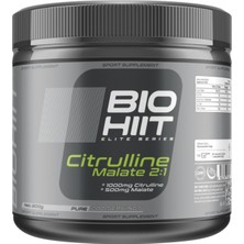Bio Hiit Bıo Hııt Elite Series Citrulline Malate 2:1 Saf Sitrülin Aromasız 300 gr (200 Servis - Maksimum Pump Etkisi)