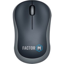 Factor-M Factor M M1 Süper Sessiz Kompact Kablosuz Mouse Siyah