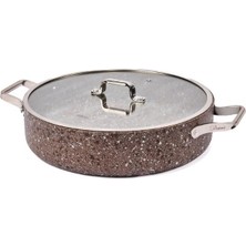 Brioni Stone Age Terra 30 cm Basık Tencere