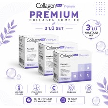 Collagen Forte Platinum 5 Tip Kolajen 3 x 90 Tablet, Biotin, C Vitamini, Vitamin B12, Diyet Desteği Avantajlı Set