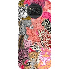 LOTUS GOLD Poco X3/x3 Pro/nfc Uyumlu Leoparlar Desenli Şeffaf Telefon Kılıfı