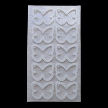 ElHobi Delikli Kelebek Beton ve Epoksi Silikon Kalıbı - 10'lu