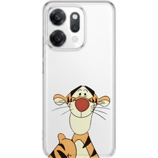 LOTUS GOLD Oppo Reno 14 Uyumlu Tigger Desenli Şeffaf Telefon Kılıfı