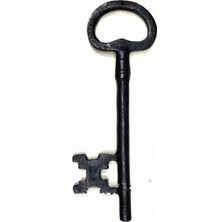 Pileli Store Bilge Anahtar Biblo, 210X66 mm - Büyük Boy, Retro, Vintage, Antika Stil Süs Dekor Aksesuar Anahtarı