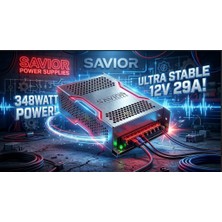 Savior 12V Dc 29A 348W Fanlı Şerit LED ve Otomasyon Trafosu