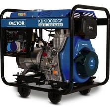 Factor KDK10000CE 9.4kva Dizel Ipli - Marşlı Monofaze Jeneratör