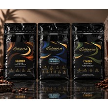 Lalinora - 300G - 3'lü Deneme Seti Çekirdek Kahve Espresso & Filtre Colombia Ethopia Honduras Single Origin Nitelikli