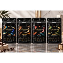 Lalinora - 400G - 4'lü Deneme Seti Çekirdek Kahve Espresso & Filtre Peru Guatemala Kenya Indonesia Single Origin Nitelikli