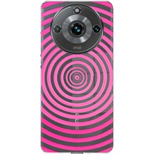 LOTUS GOLD Realme 11 Pro/pro Plus Uyumlu Pembe Spiral Desenli Şeffaf Telefon Kılıfı