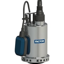 Factor CS550INOX-N 550W Paslanmaz Gövdeli Temiz Su Drenaj Pompası