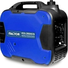 Factor KGL3500İS 3.2kw Invertörlü Benzinli Jeneratör