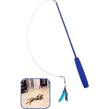 Buffer Buffer® Teleskopik Kedi Oyun Oltası Eğlenceli Tüylü ve Zilli Ayarlanabilir Elastik 38-97 cm