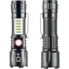 Pileli Store 10W 1000 Lümen Şarjlı Metal El Feneri WS-2828