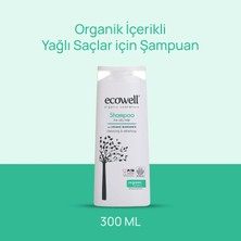 Ecowell Organik İçerikli & Vegan Saç Bakım Şampuanı 300ml - Yağlı Saçlar için