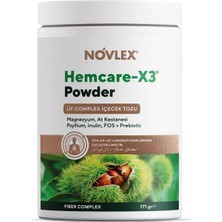 TeknoKapsül Novlex Hemcare-X3, Magnezyum, Lif Kompleksi ve At Kestanesi Toz (Powder) Içecek 171GR